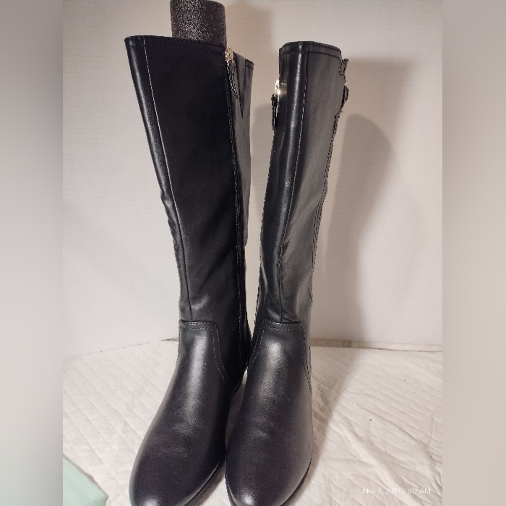 Dr Scholl's tall black riding boots 8M women new